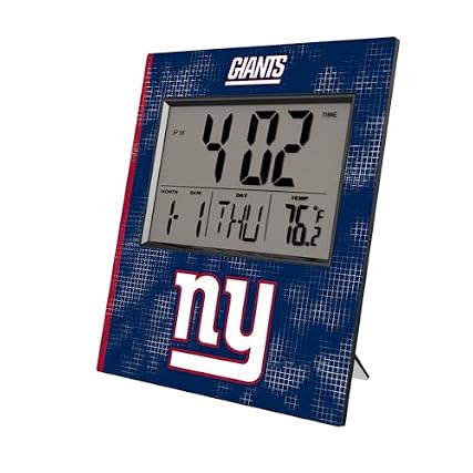 New York Giants Cross Hatch Digital Desk Clock review image