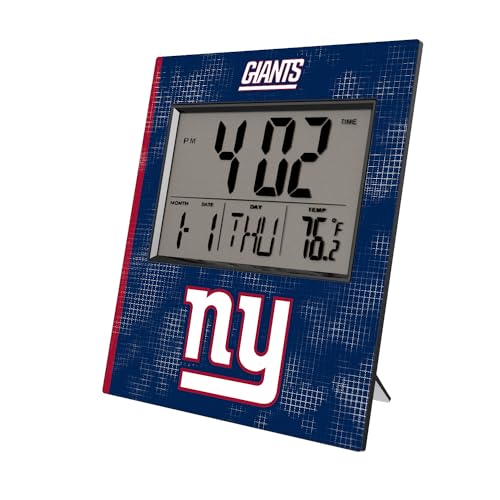 New York Giants Cross Hatch Digital Desk Clock