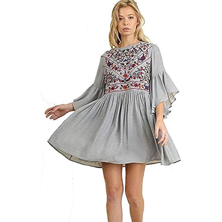 umgee boho bliss dress Umgee Boho Bliss Mandy and Ally Embroirdered Bell Guadeloupe