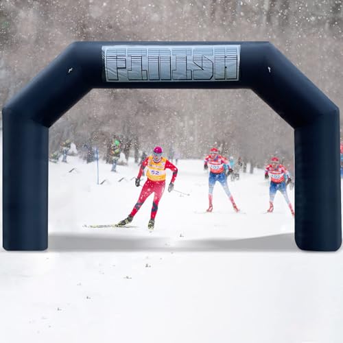 20Ft Inflatable Arch with Blower,Outdoor Inflatable Archway for Party,5K Race,Advertising Commerce,School Sport Black