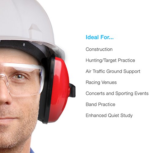 Cyber Acoustics Professional Safety Heavy Duty Ear Muffs For Hearing Protection And Noise Reduction For Air Traffic Ground Support, Construction Work, Hunting/Shooting Ranges, And More (Acs-310) #TOP5