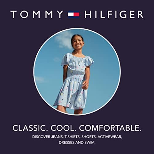 Tommy Hilfiger Girls' Long Sleeve Fleece Pull-Over Crew Neck Sweatshirt, Soft & Comfortable, 85 Berry Blast, 16 - 4