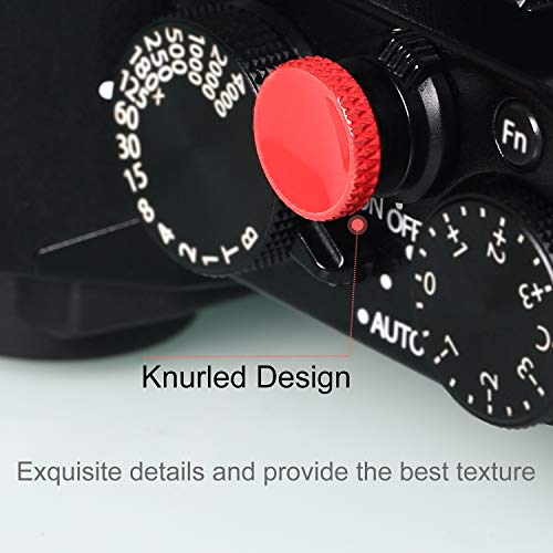 Soft Shutter Release Button(3 Pack Red), High-end Pure Copper Camera Shutter Button