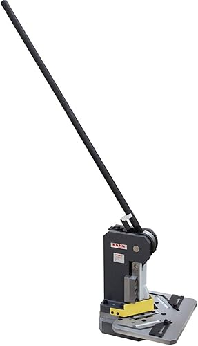 Miniatura 7 de KAKA INDUSTRIAL HN-1104 Muesca de esquina de metal resistente, hoja de 4 x 4 pulgadas, acero suave de 11 Ga