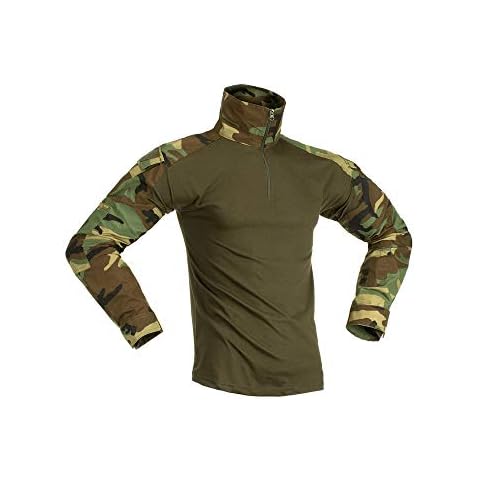 Invader Gear Tactical Combat Shirt for Airsoft/Paintball (Woodland, L) Cover