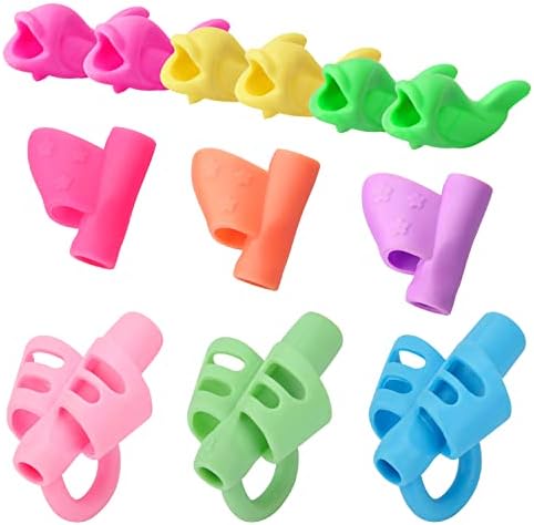12 PCS Pencil Grips for Kids Handwriting for Preschool,Silicone Pencil Holder Pen Writing Aid Grip Posture Correction Tool for kids Preschoolers Children Adults Students in Special Needs. (3 Type)