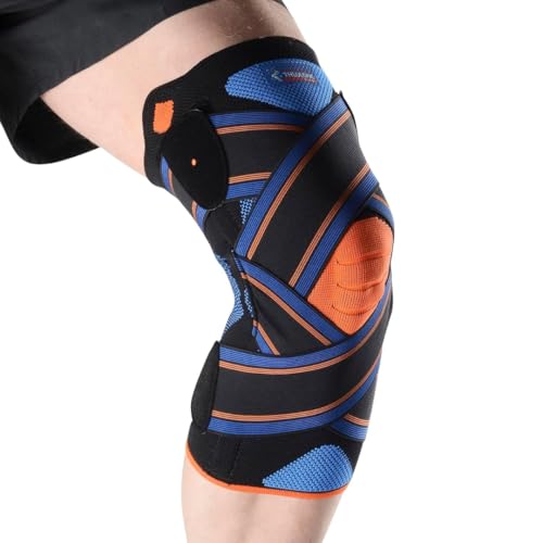 THUASNE Sport - Rodillera Strapping Novelastic - Rodilla Inestable o Dolorosa - Sujeción Lateral, Tejido Anatómico - Índice de Sujeción 3/3 - Dispositivo Médico CE - Talla XL