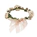 UEETEK Flores cabello Garland diadema rosa con cuentas banda de Dama de...