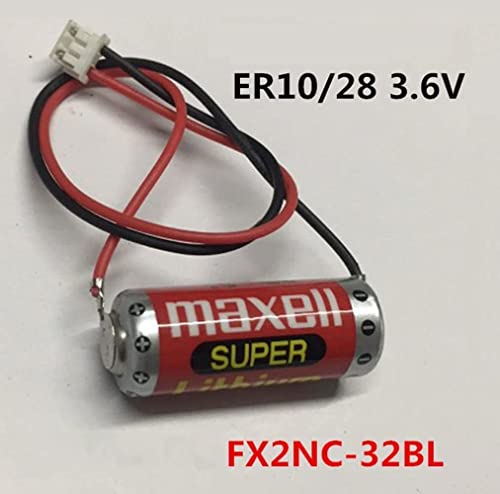 Yyshine (Pack Of 5) Er10/28 3.6V Battery For Fx2Nc-32Bl Plc Battery Er10280 3.6V Non-Rechargeable Lithium Battery #TOP5