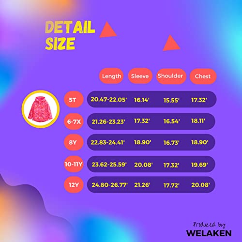 Image of WELAKEN Fleece lined Jackets with Water-Resistance Frabic for Kid's & Toddler II Girl's Rain Jacket & coats