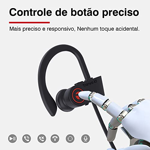 Fone de ouvido Bluetooth sem fio Tranya X2