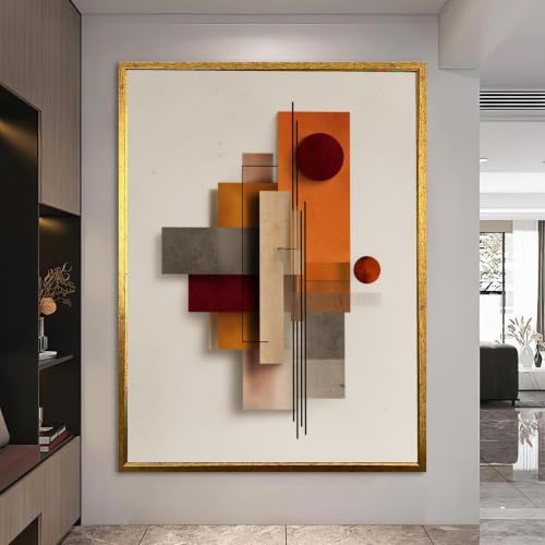 Tableau géométrique sur toile cadeau idéal pour maison - 3