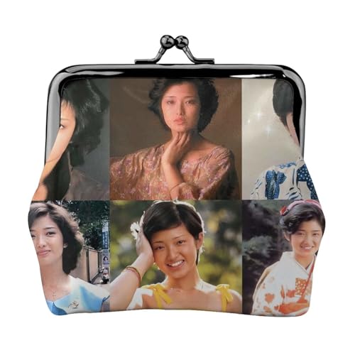 山口百恵 (5) 女性用財布 革財布 ボタン財布 お財布 小銭入れ 多機能 化粧ポーチ ボディバッグ キーケース メガネケース ハンドバッグ 収納袋