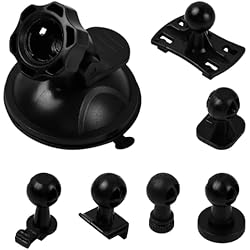 Ventosa Para Camara Tibapla Ventosa para Camaras Coche, Soporte Cámara Coche, Soporte de Cámara de Tablero con Adaptador de 6 Tipos 360°Rotación Soporte Movil Coche para Cámaras de Salpicadero, Cámaras de Acción