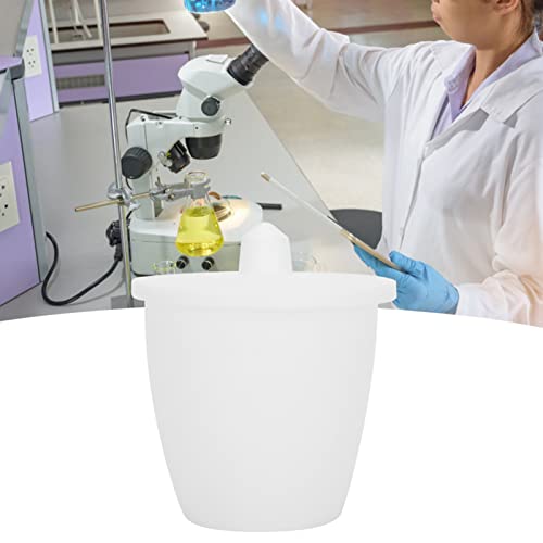Laboratory Crucible High Form PTFE Crucible Cup with Cover Experimental Supplies for Laboratory School to Heat Chemical Compounds 30ml