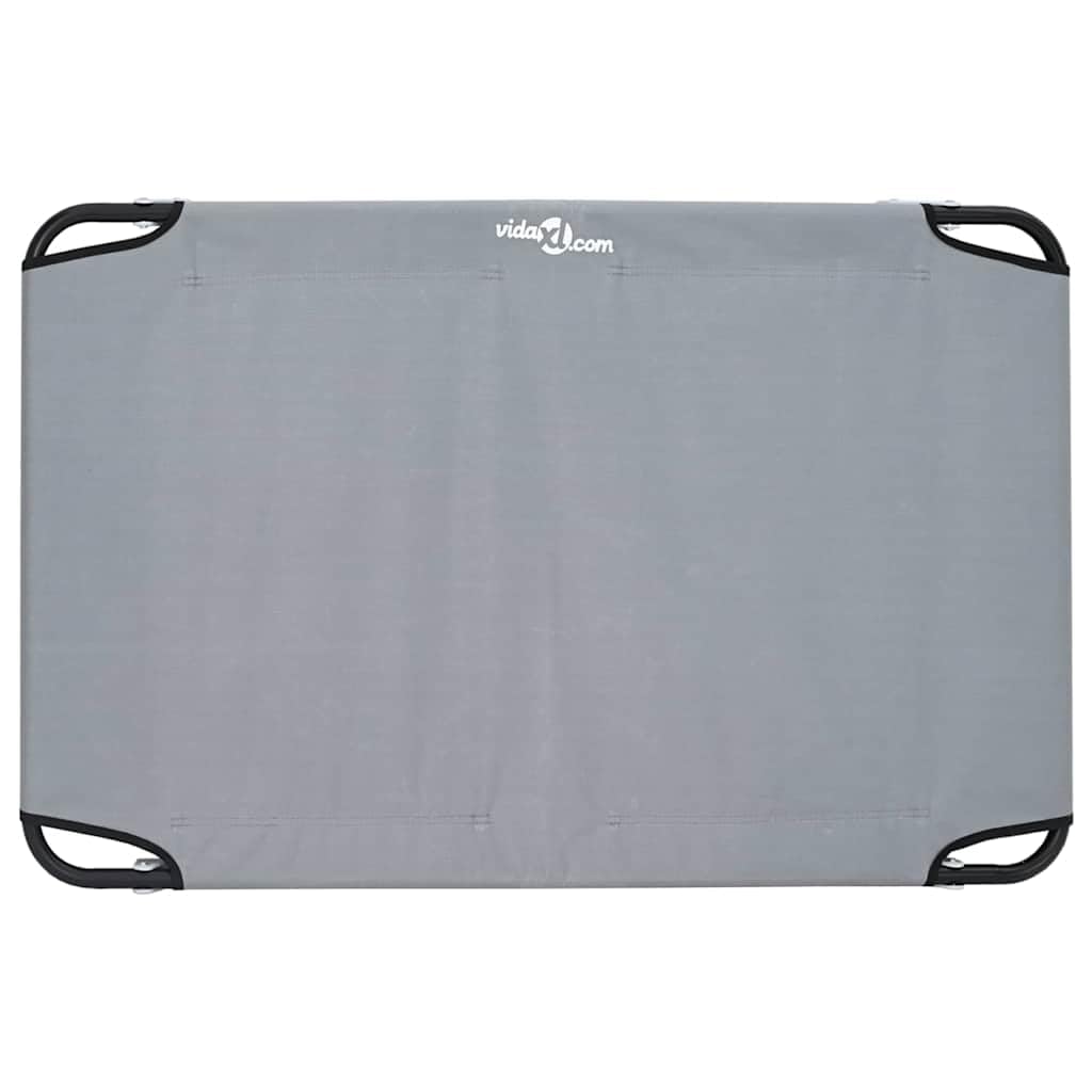 Cuccia per cani con telaio in acciaio, pieghevole, antigraffio, antiscivolo, impermeabile, traspirante, per interni ed esterni, comoda cuccia per animali domestici, facile da pulire, grigio
