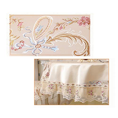 Nappe de table WENJUN antitache en coton lin avec housse de chaise - 8
