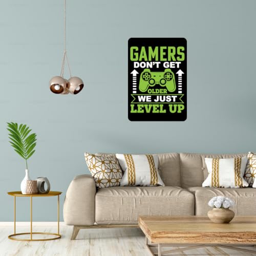 Image of Zesta Bathroom Decor Items Washroom Decor Tin Sign | Aesthetic Posters Wall Poster for Bedroom | Magnetic Cafe Decoration Items /Restaurant Decorations Items | Quirky Home Decor Bar Accent (Gamer)
