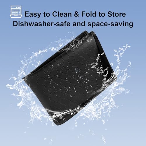 Under Sink Mat - 31" x 22" Waterproof Kitchen Cabinet Mat - Flexible Silicone Under Sink Liner - Kitchen Bathroom Cabinet Mat and Protector for Drips Leaks Spills (Black) by Carry360 - Image 4