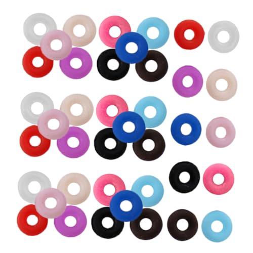 VICASKY 100pezzi Stopper Beads Gomma Antiscivolo Per Braccialetti Accessori Per Per e Stabilizzare e Accessori