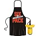 Kochschürze Männer - Sixpack im Speckmantel - Grill Koch Küchenschürze Schürze Männer Geschenke Set geil bedruckt mit Mini Flaschenshirt (ohne Flasche)