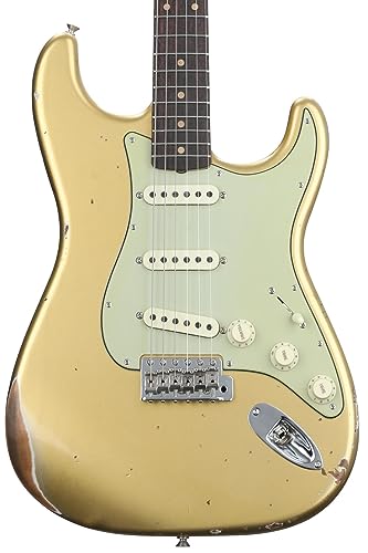 Fender Custom Shop Late-1962 Stratocaster Relic Electric Guitar with Closet Classic Hardware - Aged Aztec Gold
