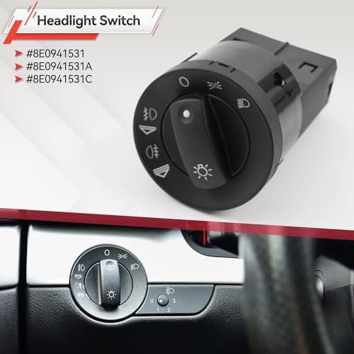 Interruptor luz faros coche kit reparación compatible con 8E0941531C para modelos A4 B6 B7 4