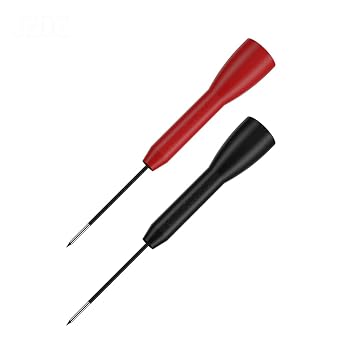 10pcs Multimeter Test Probe Back Probes, 1mm Test Pin Non-Destructive Insulation Piercing Needles Ended 2mm Banana Socket 600V/10A