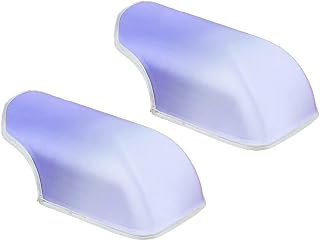 Cubierta para manillar de bicicleta, bloqueador UV eficaz y diseño resistente a la intemperie (morado-blanco)