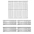 Votenli S9602A(4-Pack) 15 7/8" Stainless Steel Heat Plate and 66024 Cooking Grids Replacement for Broil King Grill 9625-84, 9625-87, 9635-84, 9635-87, Baron 320, Baron 340, Baron 420, Baron 440