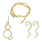 KURTCB Bendable Necklace Medusa Snake Costume Jewelry Set Egyptian Greek Mythology Costume for Women Halloween Snake Banshee Masquerade Cosplay Accessories