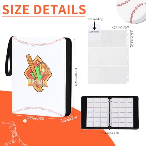 Zettokete 9 Pocket Baseball Card Binder Holds 900 Cards by Zettokete - Used condition - Image 5