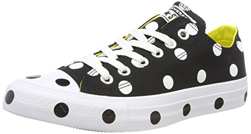 Converse Ctas Ox Black/White/Fresh Yellow, Scarpe