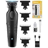 KEMEI 2299 Professionnelle Sans Fil Tondeuse Cheveux Hommes, Tondeuse Barbe Homme électrique, Tondeuse à Lame en T Zéro écartement Pour Homme