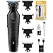 KEMEI 2299 Trimmer, Inalámbrico Maquina de Cortar Pelo Hombre, Cortadora de Pelo Profesional, Recortadoras de Barba Eléctricas, Recortadoras de Hoja en T con Espacio Cero y 3 Peines Guía