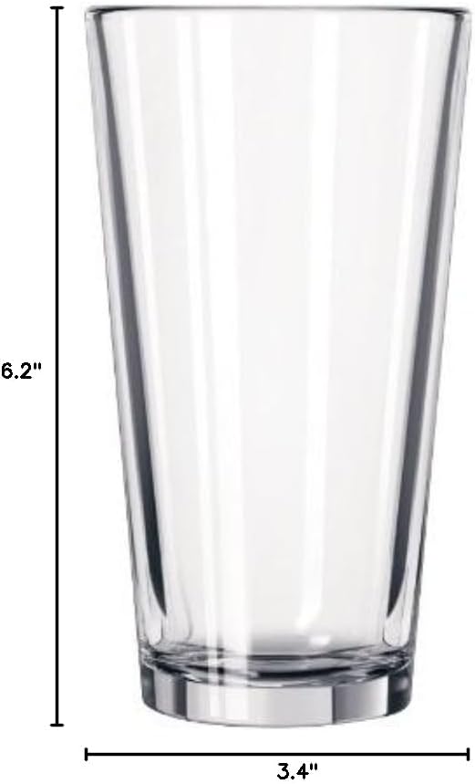 Libbey RLBX401 Restaurant Basic T Mixing Glasses #15385 Glass (6 Pieces)