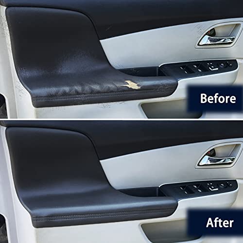 Kbh Auto Door Panel Armrest Cover For Honda Odyssey 2011-2017 Vinyl Microfiber Leather Car Door Armrest Replacement Pair Black #TOP3