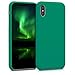 Produktbild kwmobile Hülle kompatibel mit Apple iPhone XS - Handyhülle gummiert - Handy Case in Smaragdgrün