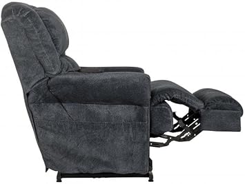 Catnapper Burns Power Lift Full Lay Flat Chaise Recliner w/Dual Motor Comfort Function-Midnight