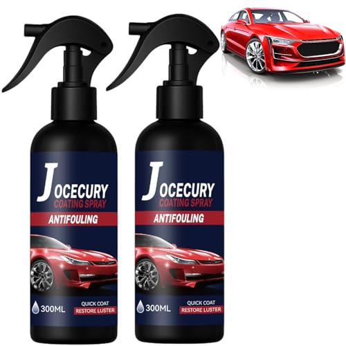 2Pcs*300ML Ceramic Coating Spray for Cars - 3-in-1 High Gloss & Protection,…