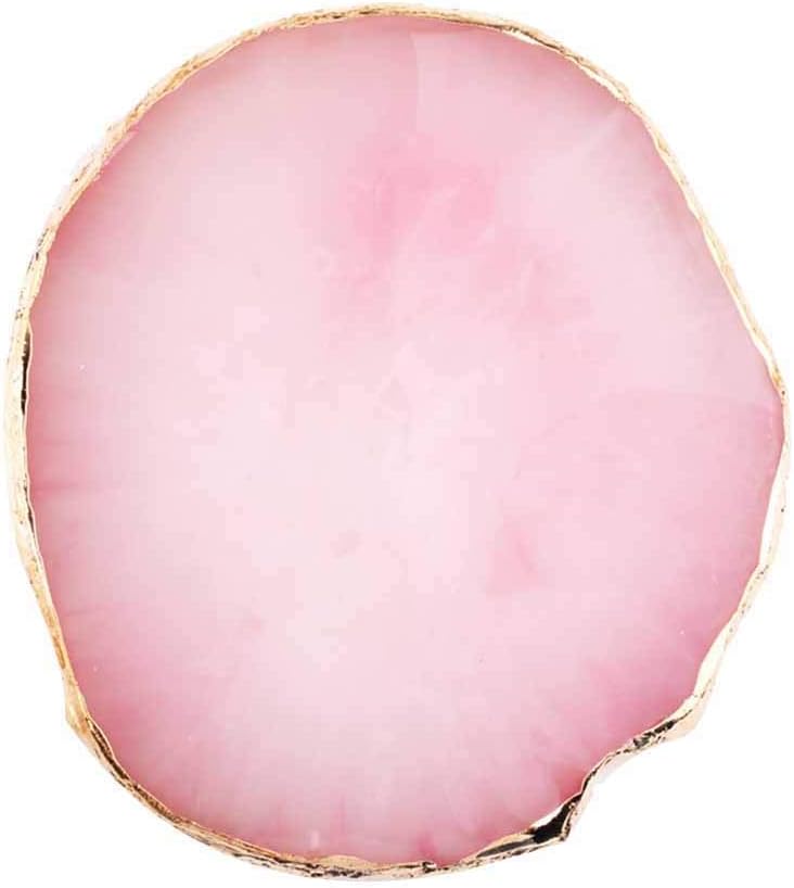 Bodhi200 Resin Jewelry Tray Vintage Trinket Ring Earrings Organizer Storage Desk Ornaments Dish Plate Stand Display Decorative Dish Jewelry Holder Pink