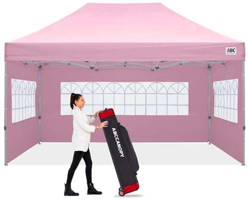 Image of ABCCANOPY Pop up Canopy Tent with Elegant Church Window 8X12,Pink