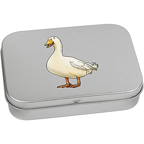 Azeeda 110mm 'Happy Duck' Metal Hinged Tin/Storage Box (TT00150114)