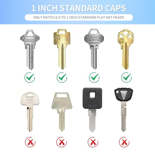 XUANYUQL 6 Pcs Key Caps Covers Cute Monkey Key Covers Fits Most Standard keys Made for Easy Identifying Door Keys,Random Color,Blue,Green,Purple Multicolor