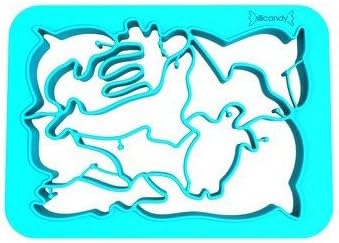 One-Piece Cookie Cutter - Sea Animals (Blue)
