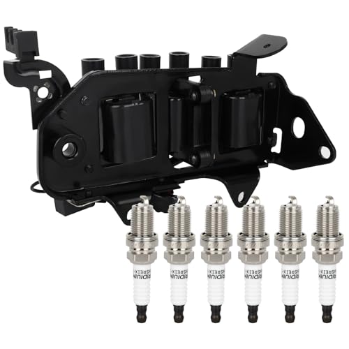 ECCPP 1 ignition coils 6 iridium Spark Plugs,UF425,coils