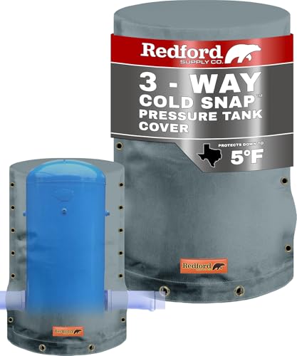 Redford Supply Co. Cold Snap (5°F) Round Pressure Tank Cover Insulation, 3-Way Round, 28