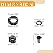 Partuto Fuel Injector Seal O Ring - Car O-Ring Rebuild Repair Kit - for Honda CRV 1999-2001 NBR Rubber Black - 4 Sets