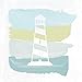 Produktbild Seaside Swatch Lighthouse Poster Print by Moira Hershey (12 x 12)