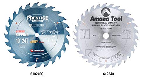 Amana Tool Kreissägeblatt – 250 Mm (10 Zoll), 20 Zähne, Hartmetall Bestückt, Für Längsschnitte
